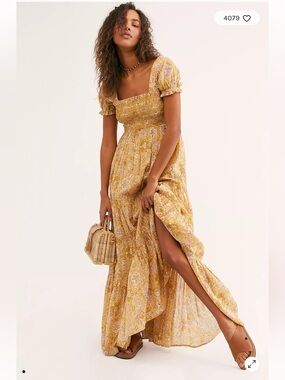 NWT FREE People Getaway Midi Dress